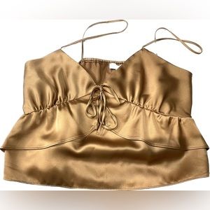 Top Shop Strappy Ruffle Camisole